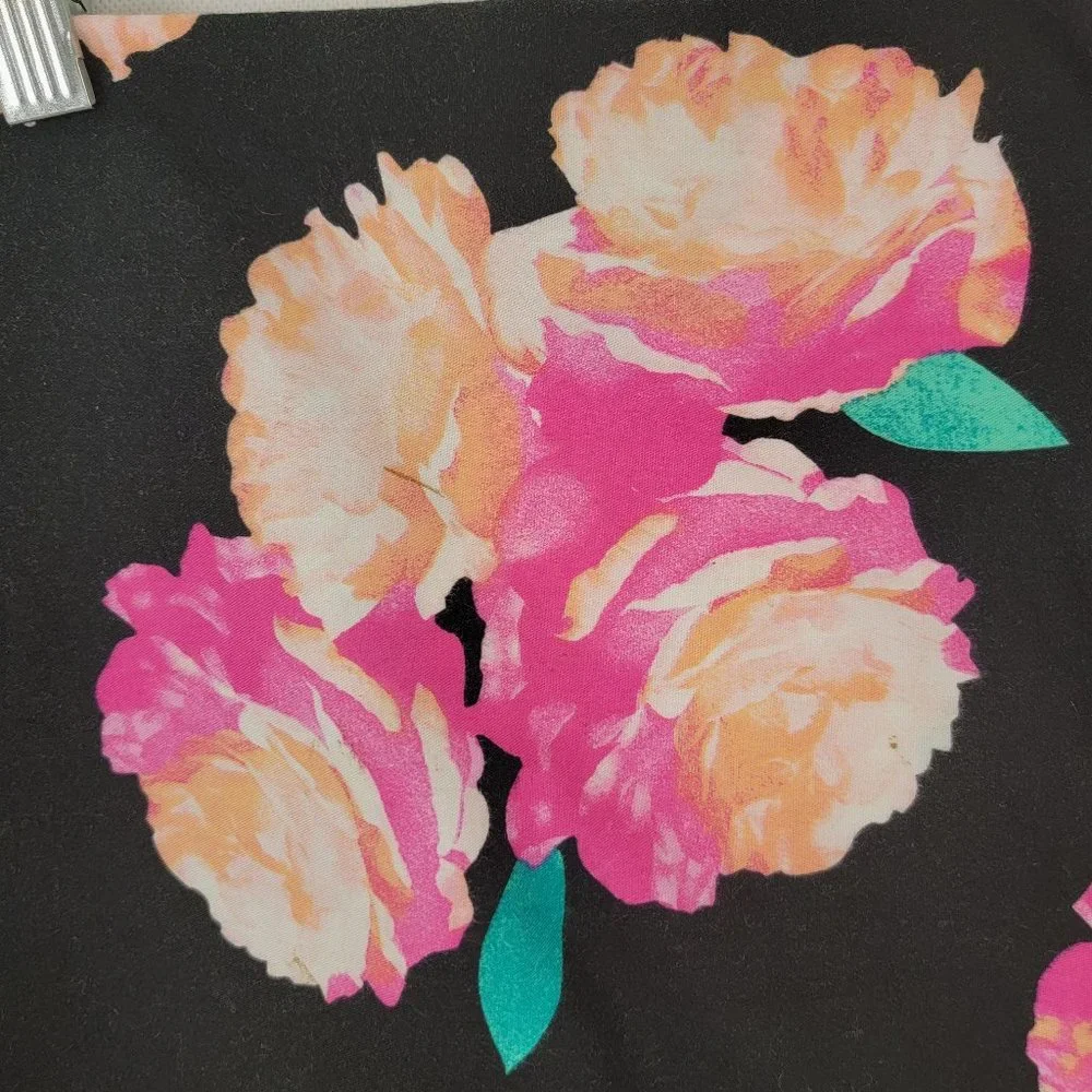 PINK Victorias Secret TWIN Duvet Cover Black Pink Roses Floral